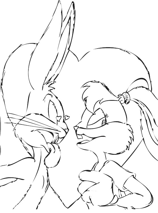 Coloring page: Bugs Bunny (Cartoon Characters) #26461 - Free Printable Coloring Pages