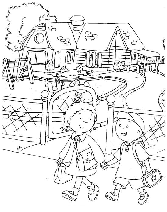 Free printable Caillou coloring page #178518 from Cartoon Characters collection