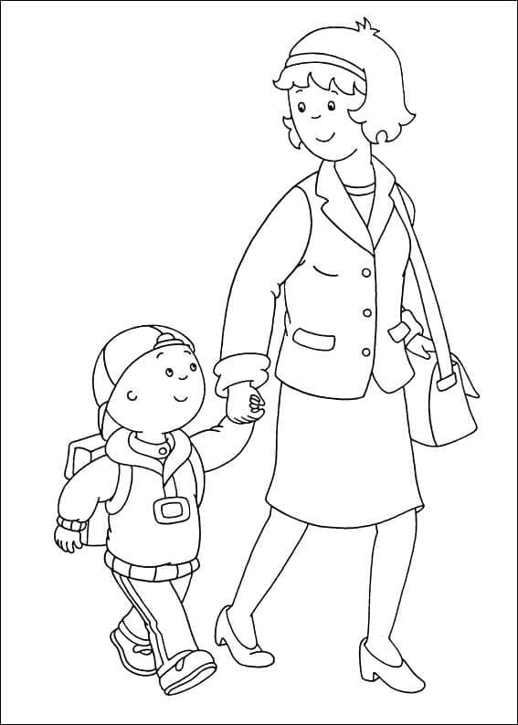Free printable Caillou coloring page #178531 from Cartoon Characters collection