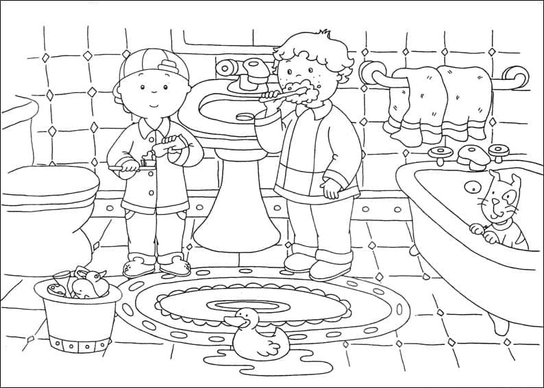Free printable Caillou coloring page #178545 from Cartoon Characters collection