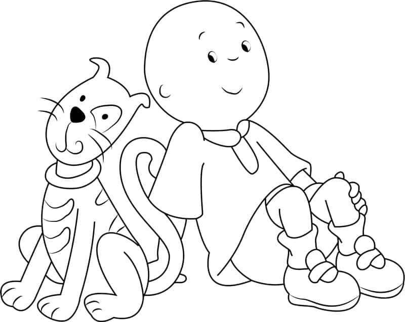 Free printable Caillou coloring page #178551 from Cartoon Characters collection