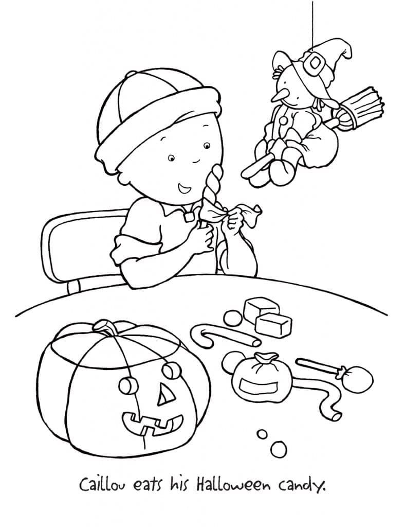 Free printable Caillou coloring page #215121 from Cartoon Characters collection