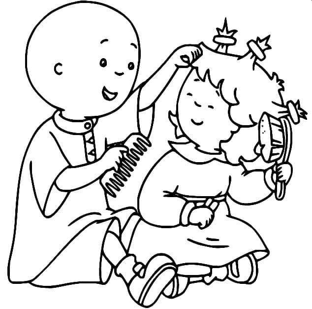 Free printable Caillou coloring page #215127 from Cartoon Characters collection