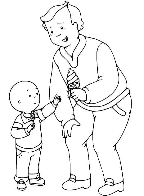 Free printable Caillou coloring page #215135 from Cartoon Characters collection