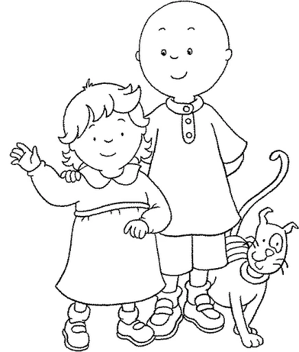 Free printable Caillou coloring page #36158 from Cartoon Characters collection