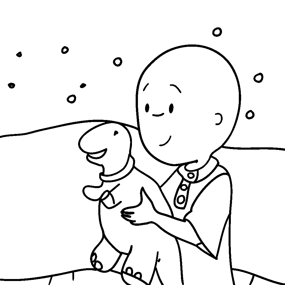 Free printable Caillou coloring page #36172 from Cartoon Characters collection
