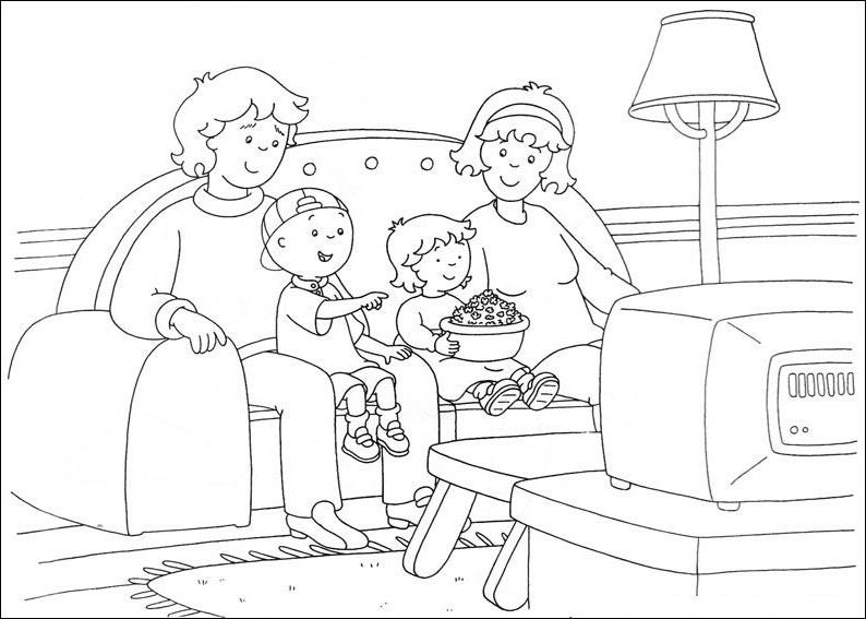 Free printable Caillou coloring page #36182 from Cartoon Characters collection