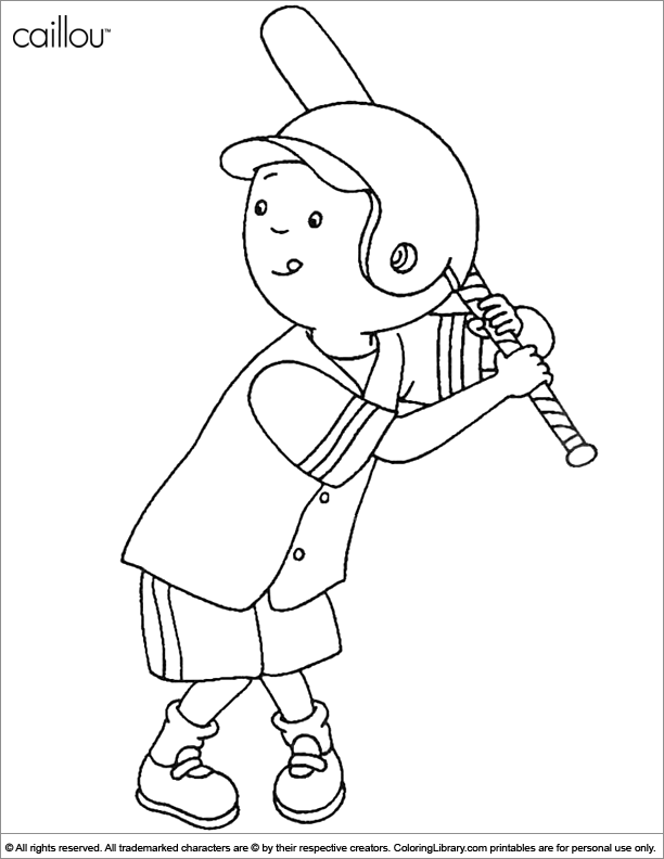 Free printable Caillou coloring page #36199 from Cartoon Characters collection
