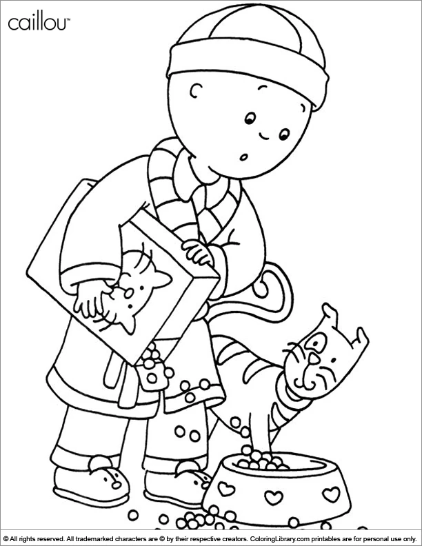 Free printable Caillou coloring page #36207 from Cartoon Characters collection