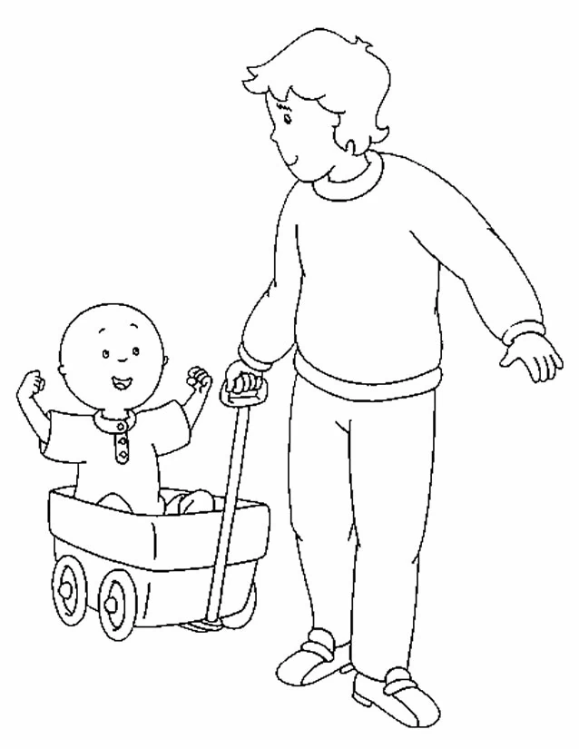 Free printable Caillou coloring page #36230 from Cartoon Characters collection