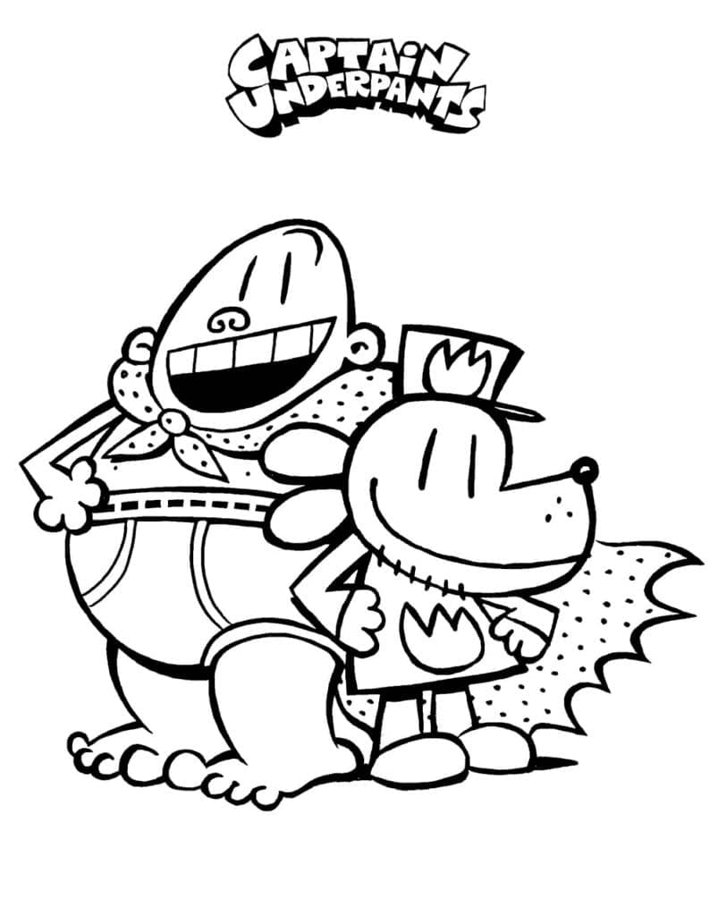 Free printable Captain Underpants coloring page #209721 from Cartoon Characters collection