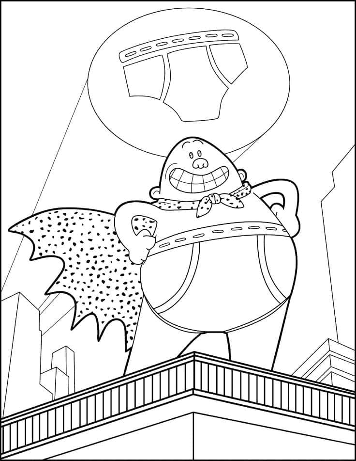 Free printable Captain Underpants coloring page #209729 from Cartoon Characters collection