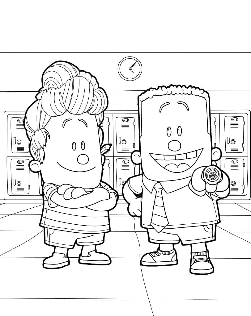 Free printable Captain Underpants coloring page #209732 from Cartoon Characters collection