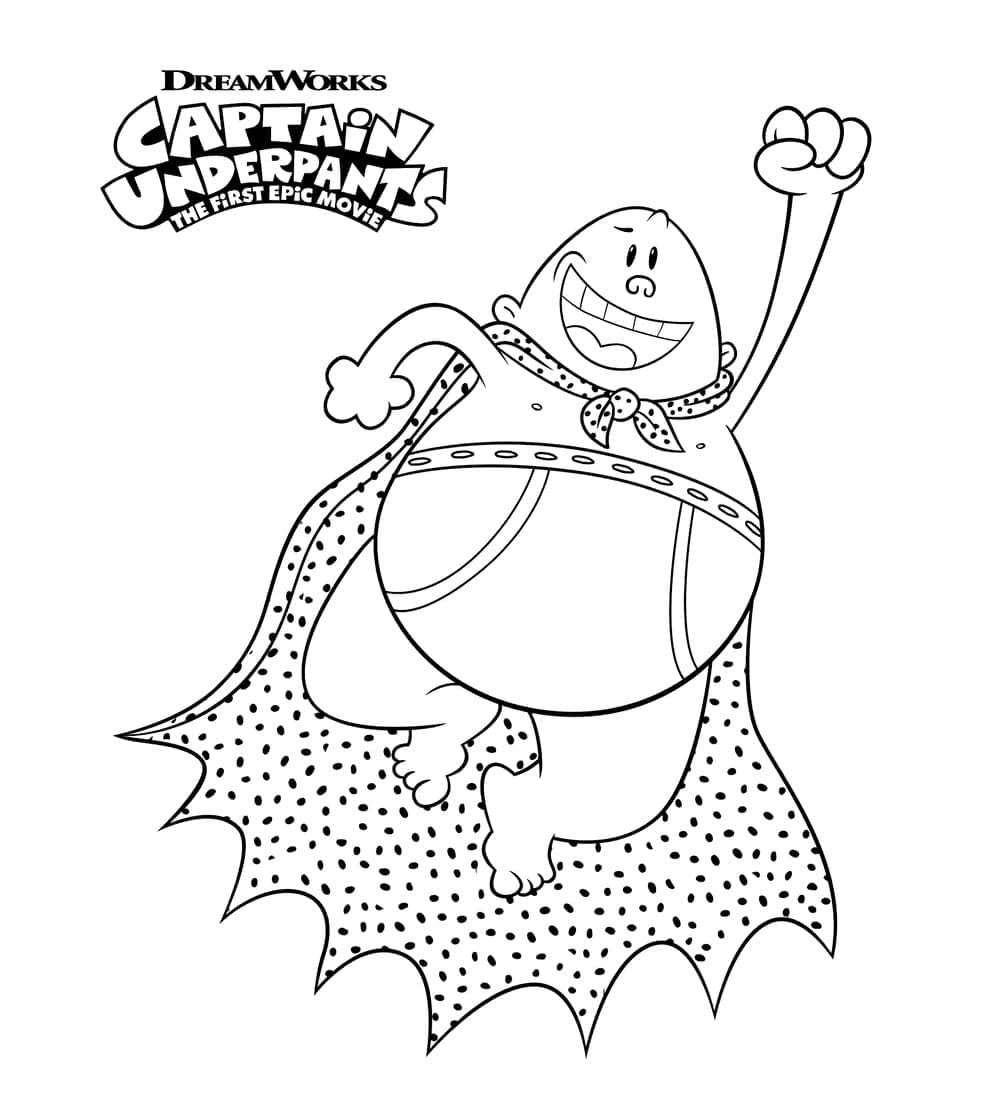 Free printable Captain Underpants coloring page #209744 from Cartoon Characters collection