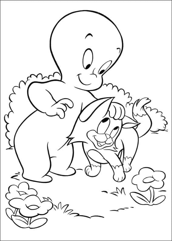 Free printable Casper coloring page #203184 from Cartoon Characters collection