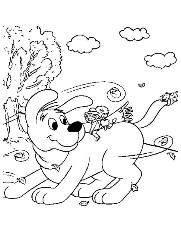 Free printable Clifford coloring page #197923 from Cartoon Characters collection Free printable Clifford coloring page #197923 from Cartoon Characters collection