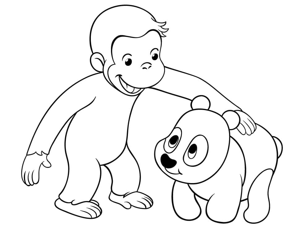 Free printable Curious George coloring page #211210 from Cartoon Characters collection