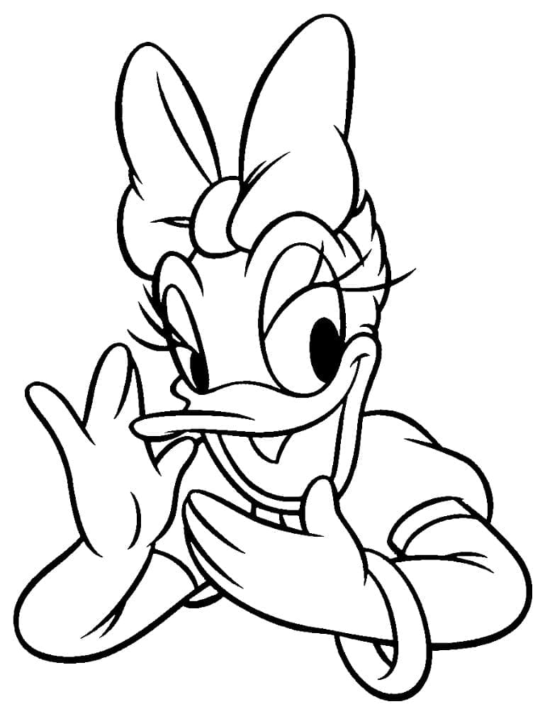 Free printable Daisy Duck coloring page #186321 from Cartoon Characters collection