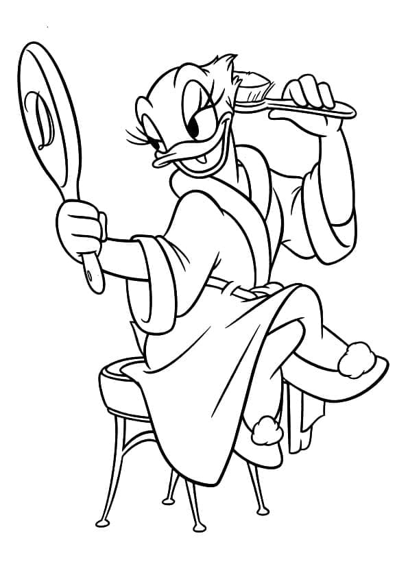 Free printable Daisy Duck coloring page #186323 from Cartoon Characters collection