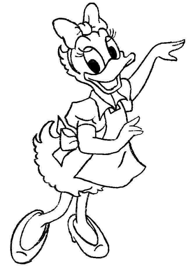 Free printable Daisy Duck coloring page #186329 from Cartoon Characters collection