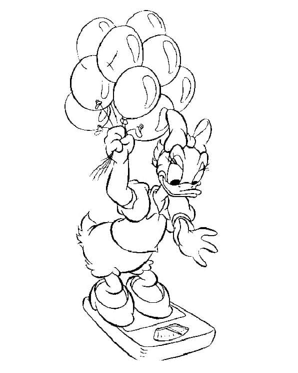 Free printable Daisy Duck coloring page #186332 from Cartoon Characters collection