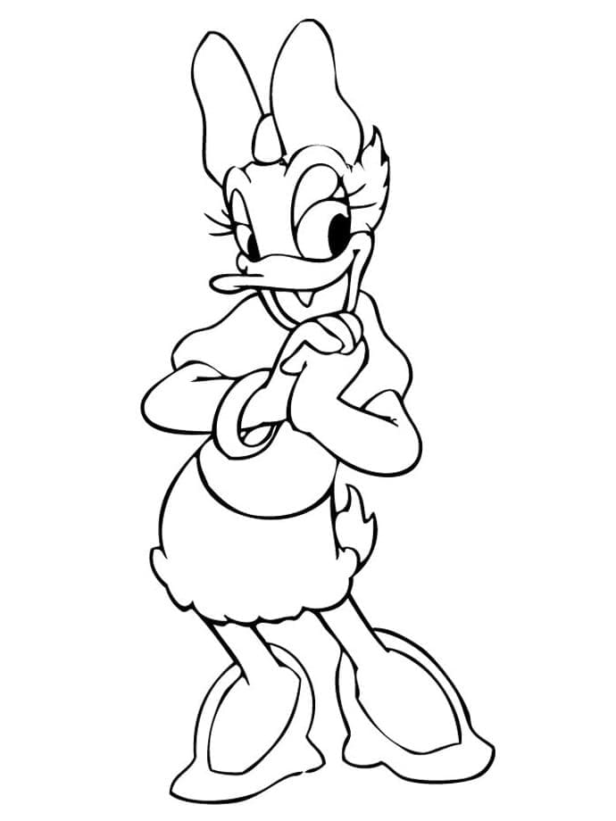Free printable Daisy Duck coloring page #186343 from Cartoon Characters collection
