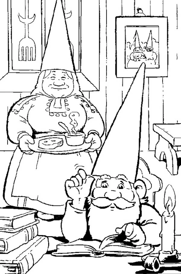 Free printable David, the Gnome coloring page #51267 from Cartoon Characters collection