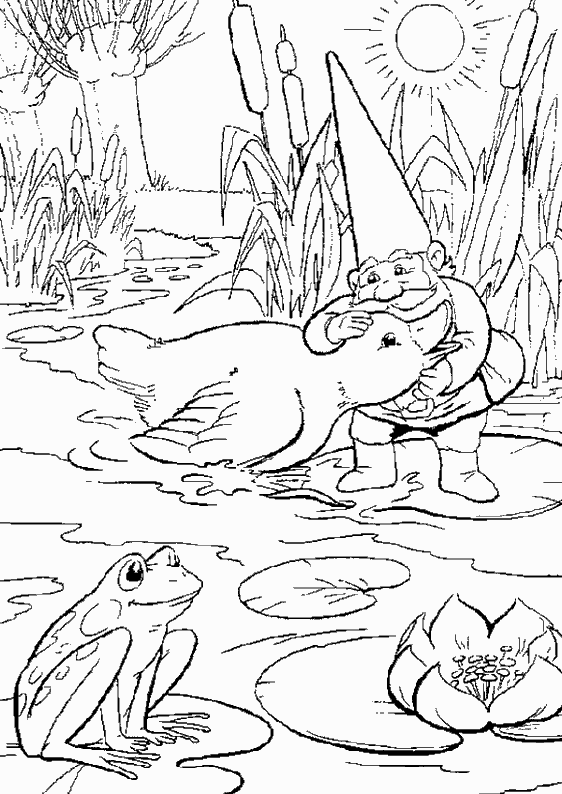 Free printable David, the Gnome coloring page #51273 from Cartoon Characters collection