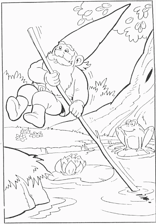 Free printable David, the Gnome coloring page #51380 from Cartoon Characters collection