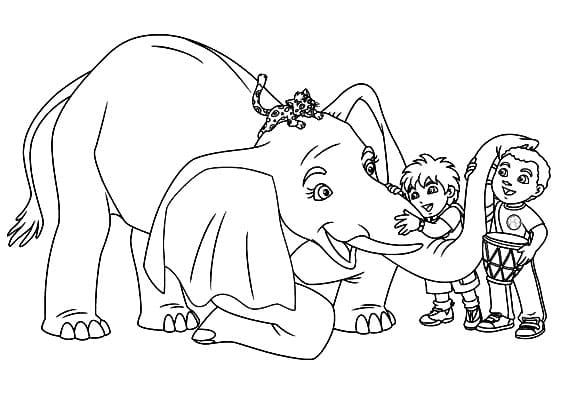 Free printable Diego coloring page #197977 from Cartoon Characters collection