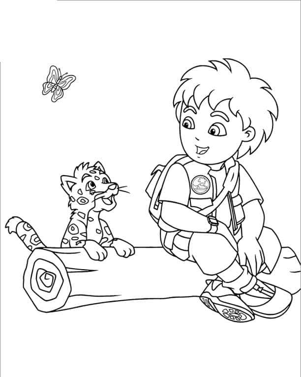 Free printable Diego coloring page #197982 from Cartoon Characters collection Free printable Diego coloring page #197982 from Cartoon Characters collection