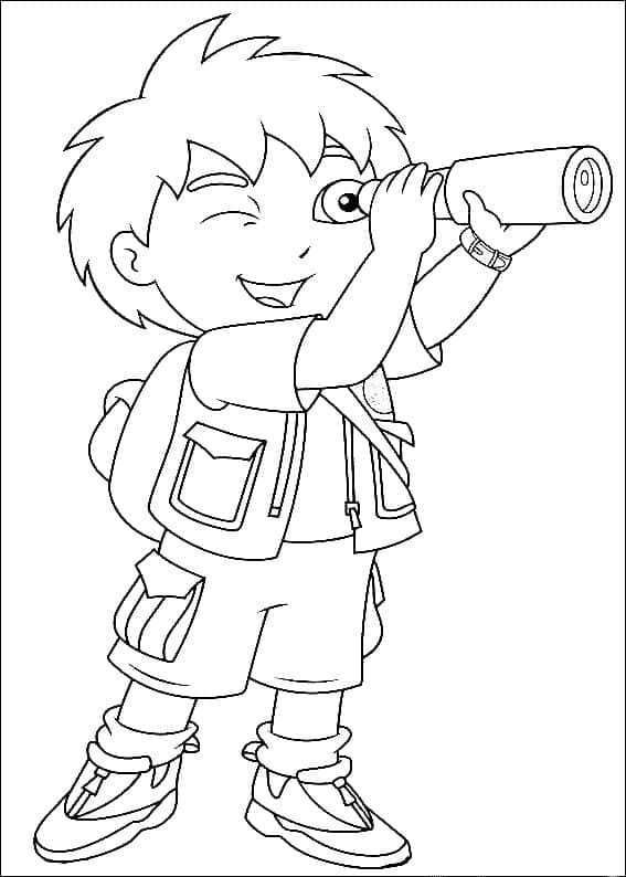 Free printable Diego coloring page #197983 from Cartoon Characters collection Free printable Diego coloring page #197983 from Cartoon Characters collection