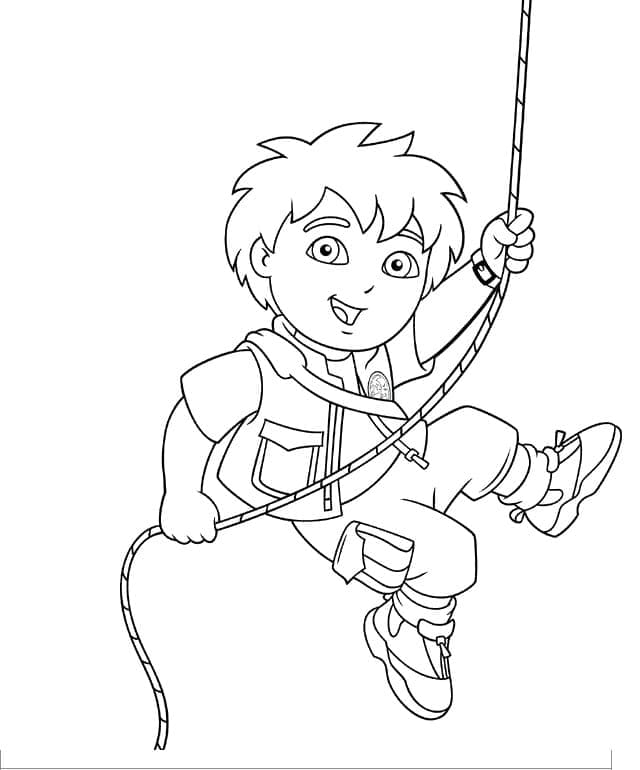 Free printable Diego coloring page #197984 from Cartoon Characters collection Free printable Diego coloring page #197984 from Cartoon Characters collection