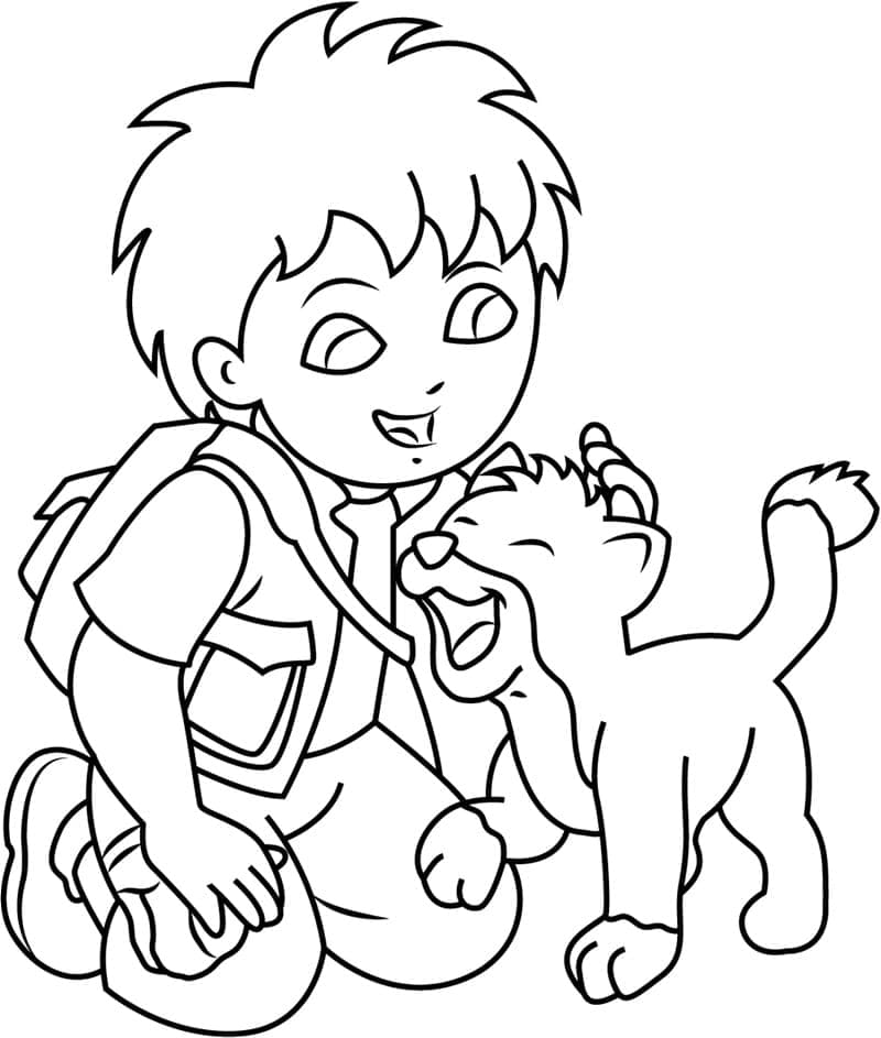 Free printable Diego coloring page #197992 from Cartoon Characters collection