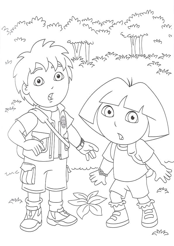 Free printable Diego coloring page #197996 from Cartoon Characters collection