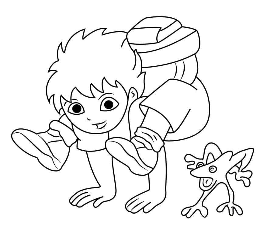 Free printable Diego coloring page #197997 from Cartoon Characters collection