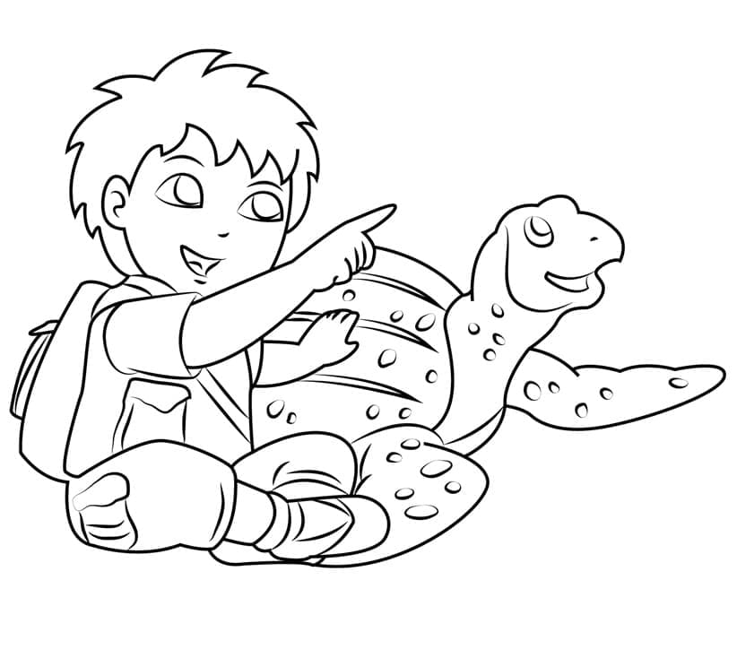 Free printable Diego coloring page #197999 from Cartoon Characters collection