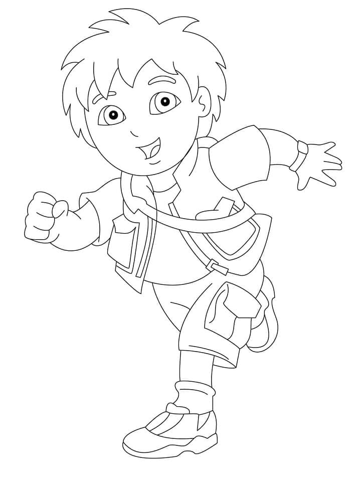 Free printable Diego coloring page #198005 from Cartoon Characters collection