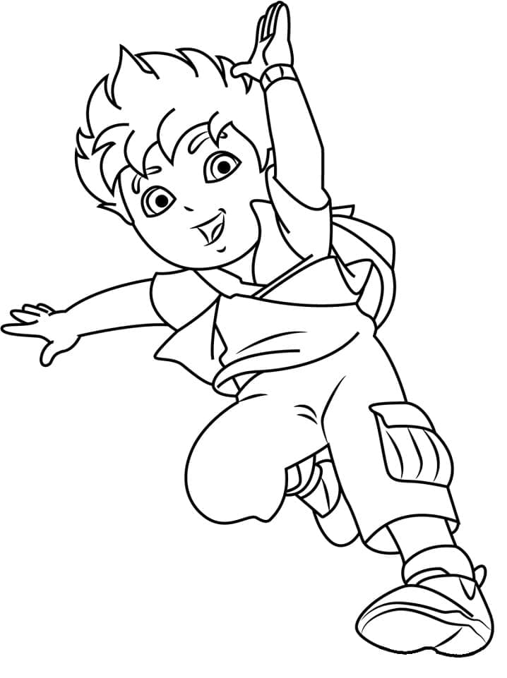 Free printable Diego coloring page #198012 from Cartoon Characters collection