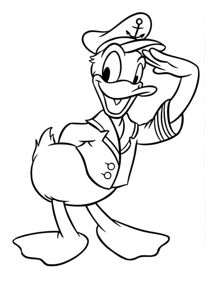 Free printable Donald Duck coloring page #186290 from Cartoon Characters collection Free printable Donald Duck coloring page #186290 from Cartoon Characters collection