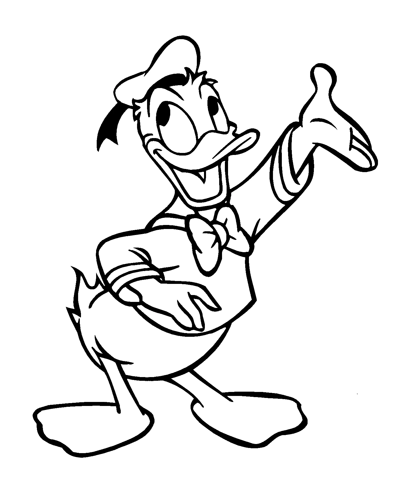 Free printable Donald Duck coloring page #30132 from Cartoon Characters collection Free printable Donald Duck coloring page #30132 from Cartoon Characters collection