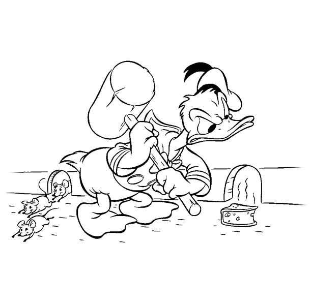 Free printable Donald Duck coloring page #30150 from Cartoon Characters collection