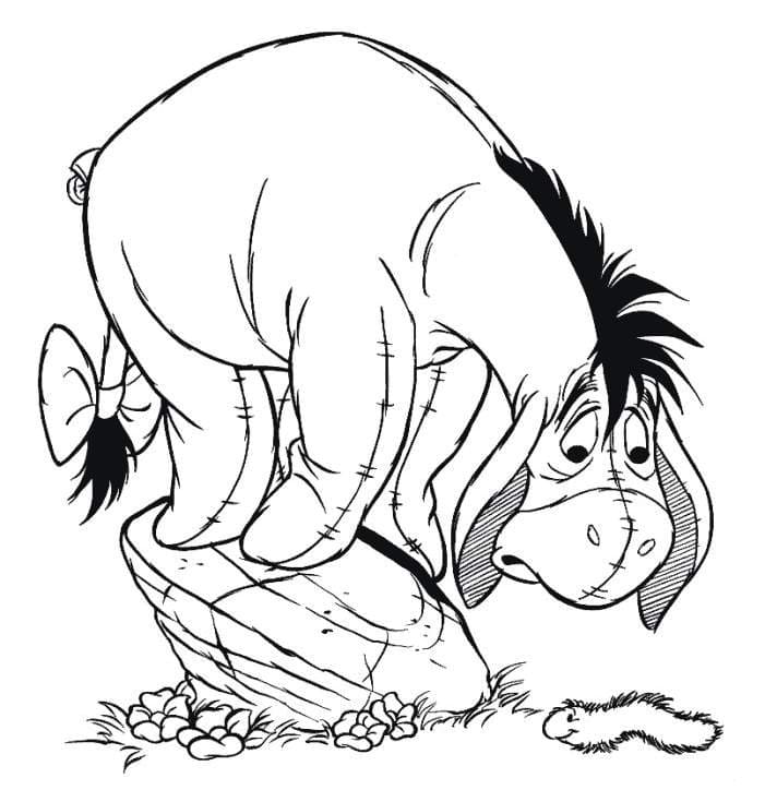 Free printable Eeyore coloring page #184960 from Cartoon Characters collection