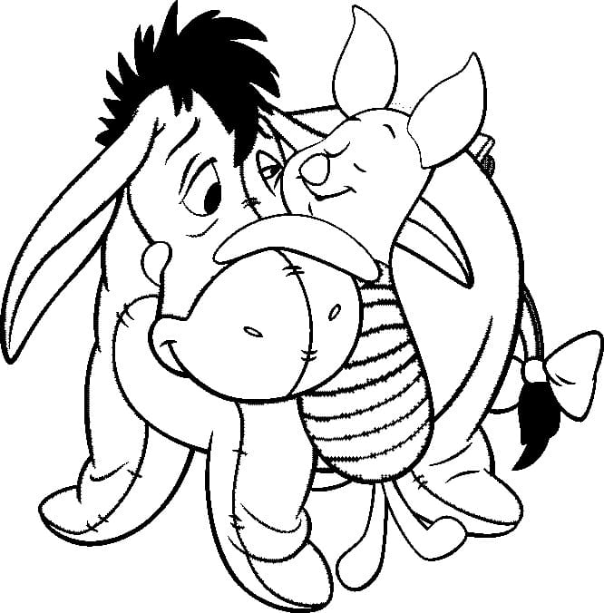 Free printable Eeyore coloring page #184968 from Cartoon Characters collection