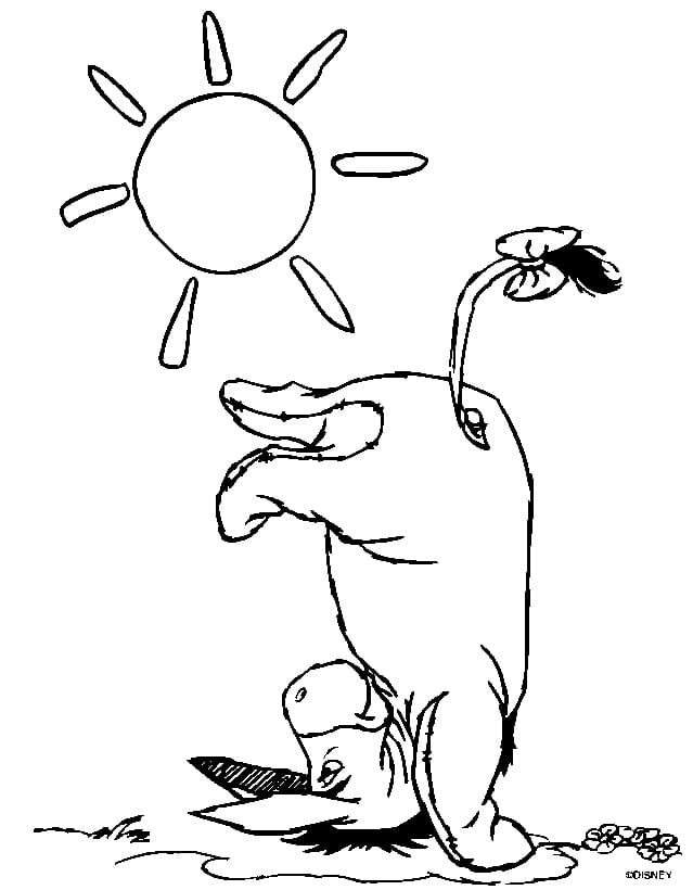 Free printable Eeyore coloring page #184979 from Cartoon Characters collection
