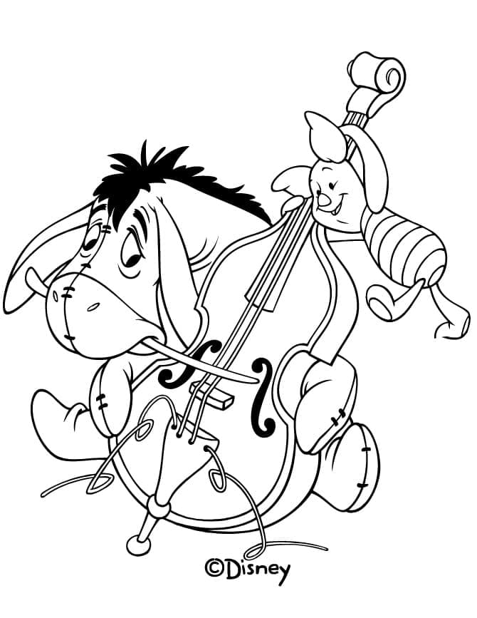 Free printable Eeyore coloring page #184993 from Cartoon Characters collection