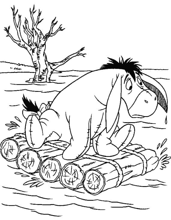 Free printable Eeyore coloring page #184997 from Cartoon Characters collection