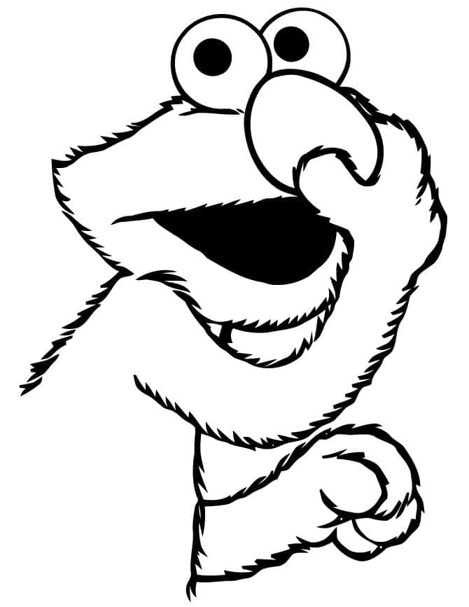 Free printable Elmo coloring page #203509 from Cartoon Characters collection