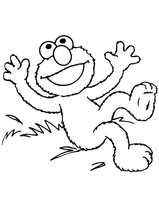 Free printable Elmo coloring page #203510 from Cartoon Characters collection