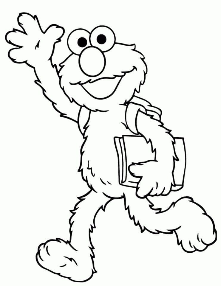 Free printable Elmo coloring page #203521 from Cartoon Characters collection